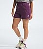 Color:Black Currant Purple - Image 4 - Evolution Elastic Waist Side Pocket Embroidered Logo Shorts