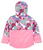 Color:Mr. Pink Big Abstract Print - Image 2 - Little Girls 2T-7 Freedom Insulated Jacket