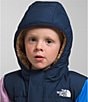 Color:Summer Navy - Image 5 - Little/Big Girls 2T-7 Long Sleeve North Down Colorblock Hooded Jacket