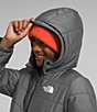 Color:TNF Medium Grey Heat - Image 4 - Little/Big Boys 6-16 Long Sleeve Mount Chimbo Full-Zip Insulated Hooded Jacket