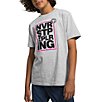 Color:TNF Light Grey Heather/Mr. Pink - Image 1 - Little/Big Boys 6-20 Short Sleeve Never Stop Exploring Graphic T-Shirt