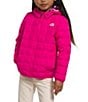 Color:Mr. Pink - Image 1 - Little/Big Girls 2T-7 Long Sleeve Reversible ThermoBall Jacket