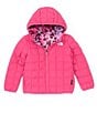 Color:Mr. Pink - Image 2 - Little/Big Girls 2T-7 Long Sleeve Reversible ThermoBall Jacket