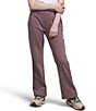 Color:Fawn Grey Heather - Image 1 - Little/Big Girls 6-16 Cozy Dream Fleece Wide Leg Pants