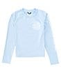 Color:Steel Blue - Image 1 - Little/Big Girls 6-16 Long Sleeve Amphibious Sun T-Shirt