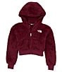 Color:Boysenberry - Image 1 - Little/Big Girls 6-16 Long Sleeve OSO Hooded Jacket
