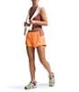 Color:Bright Cantaloupe/Light Mahogany - Image 4 - Women Wander Jersey Knit Branded Elastic Waist Pull-On Short