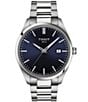 Color:Silver - Image 1 - Men's Classic Collection Pr 100 Blue Dial Stainless Steel Bracelet Watch