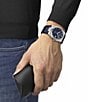 Color:Blue - Image 5 - Men's PRX Powermatic Classic Collection Automatic Blue Croc Leather Strap Watch