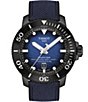 Color:Blue - Image 1 - Men's Seastar 2000 Professional Powermatic Blue Rubber Strap Watch