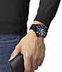Color:Blue - Image 5 - Men's Seastar 2000 Professional Powermatic Blue Rubber Strap Watch