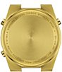 Color:Gold - Image 3 - Unisex Prx Tonneau Digital Gold-Tone Stainless Steel Bracelet Watch-35mm