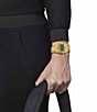 Color:Gold - Image 5 - Unisex Prx Tonneau Digital Gold-Tone Stainless Steel Bracelet Watch-35mm