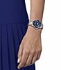 Color:Silver - Image 5 - Sport Collection Unisex Seastar 1000 Quartz Analog Stainless Steel Bracelet Watch