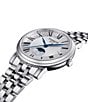 Color:Silver - Image 4 - Women's Carson Lady Premium Moonphase Quartz Analog Stainless Steel Bracelet Watch