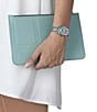 Color:Light Blue - Image 5 - Women's Carson Premium Lady Moonphase Quartz Analog Light Blue Leather Strap Watch