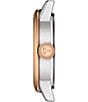 Color:Two Tone - Image 3 - Women's Classic Dream Rose Gold Stainless Steel Bracelet Watch