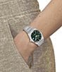 Color:Green - Image 5 - Women's Prx Powermatic 80 Automatic Stainless Steel Bracelet Watch