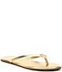 Color:Blink - Image 1 - Highlighters Metallic Leather Thong Sandals