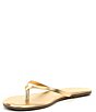 Color:Blink - Image 4 - Highlighters Metallic Leather Thong Sandals