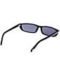 Color:Black - Image 5 - Men's Alejandro 59mm Square Sunglasses