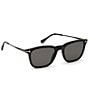 Color:Black/Smoke - Image 5 - Men's Arnaud 53mm Wayfarer Polarized Sunglasses