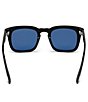 Color:Black/Blue - Image 4 - Men's Dax 48mm Square Polarized Sunglasses