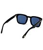 Color:Black/Blue - Image 5 - Men's Dax 48mm Square Polarized Sunglasses