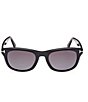 Color:Black - Image 3 - Men's Kendel 54mm Square Sunglasses