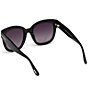Color:Black - Image 3 - Women's Beatrix 52mm Square Sunglasses