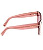 Color:Transparent Pink - Image 6 - Women's Lucilla 51mm Cat Eye Transparent Sunglasses