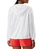 Color:White - Image 2 - Amelia IslandZone® Long Sleeve Hooded Windbreaker