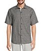 Color:Ultimate Gray - Image 1 - Coconut Point Pixel In Paradise Short Sleeve Woven Shirt