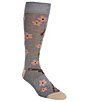 Color:Grey Heather - Image 1 - Don't Worry Be Happy Crew Dress Socks