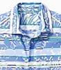 Color:Mountain Bluebell - Image 2 - IslandZone Maldonado Stripe Short-Sleeve Woven Camp Shirt