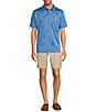 Color:Cobalt Haze - Image 3 - IslandZone Palm Coast Palmera Short Sleeve Polo Shirt