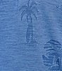 Color:Cobalt Haze - Image 4 - IslandZone Palm Coast Palmera Short Sleeve Polo Shirt