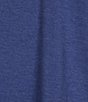 Color:Dark Cobalt - Image 4 - Kauai Soft Stretch Knit Jersey V-Neck Short Sleeve T-Shirt