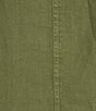 Color:Tea Leaf - Image 3 - Ruffle Split V-Neck Sleeveless Side Pocket Dress