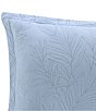 Color:Blue - Image 2 - Solid Costa Sera Cotton Quilted Sham Pair
