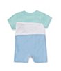 Color:Assorted - Image 2 - Baby Boys Newborn-9 Months Short Sleeve Color Block Logo Coverall