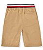 Color:Chino - Image 2 - Big Boys 8-20 Americana-Striped-Waistband Poplin Shorts