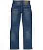 Color:Niagara - Image 2 - Big Boys 8-20 Destructed Straight-Fit Denim Jeans