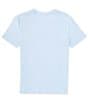 Color:Chambray Blue - Image 2 - Big Boys 8-20 Short Sleeve Logo/Bar-Graphic T-Shirt
