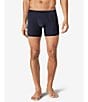 Color:Dress Blue - Image 1 - Second Skin 4#double; Inseam Solid Trunks