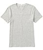 Color:Heather Grey - Image 1 - Short Sleeve Lounge Crew Neck T-Shirt