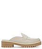 Color:Light Sand - Image 2 - Cara Leather Penny Loafer Mules