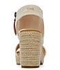 Color:Natural Basket Weave - Image 3 - Majorca Platform Basketweave Espadrille Sandals