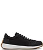 Color:Black - Image 2 - Wyndon Retro Washed Canvas Sneakers