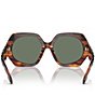 Color:Dark Wood - Image 4 - Women's Ty7195u55-X 55mm Irregular Sunglasses